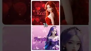 red❤️ vs purple💜 #shorts #ytshorts #fashion #red #purple #vs