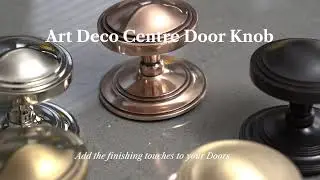 Art Deco Centre Door Knob