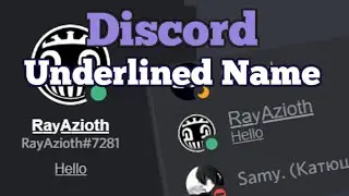 Discord : How to have Underlined Name and Status !!!