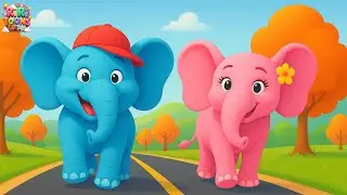 Ek Mota Hathi Pink, एक मोटा हाथी | Popular Hindi Rhymes for Kids | Hathi Cartoon Song by Ri Ri Toons