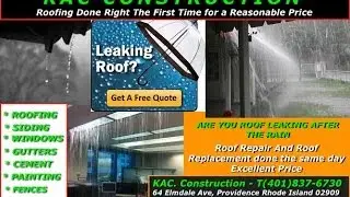 Roofing Contractors Providence RI... 🌤✨KAC CONSTRUCTION (401)837-6730