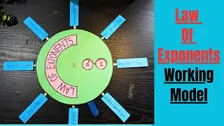 Laws of exponents | Maths working model | Maths TLM | Maths project | Maths school project ideas
