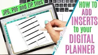 DIGITAL PLANNING FOR BEGINNERS: How to add inserts to a digital planner or use without a planner