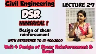 Numerical 1 - Unit 4 DSR - Design of Shear reinforcement