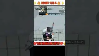 #bgmi 1v4 hardcore extreme fight 😈🔞📵#battlegroundmobailindia #shorts