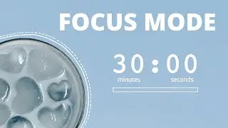 study with me (blue matcha) - 30 minute, 10 minute break, with lofi focus music - 3.5 -hour pomodoro