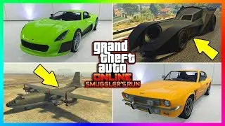 Access To All Smuggler's Run DLC Unreleased Cars & Aircrafts! (Hunter, Batman Car & More)