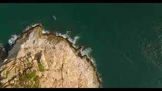 Cliff Island,Aerial View Nature