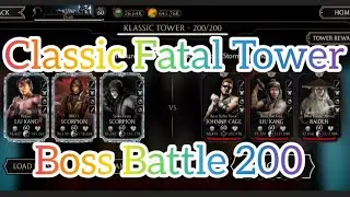 MK Mobile Classic Fatal Tower Boss Battle 200 (Final Boss)
