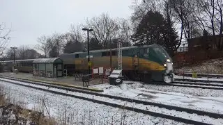 VIA Rail Train #70 Passing Through Long Branch GO Station
