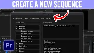 How To Create A Sequence In Premiere Pro