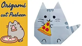 Origami kot Pusheen/ origami cat Pusheen 🐱