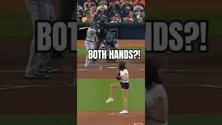 ​BOTH HANDS?! 😱 The Ultimate SWITCH PITCHER!! #shorts
