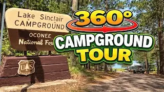 Lake Sinclair Campground - Eatonton, Georgia - 360&deg; Campground Tour - VR Campsite Views