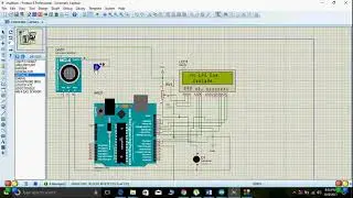 LPG Gas Leakage Detection Proteus Simulation