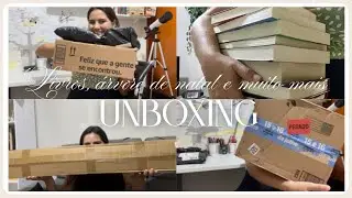 Unboxing - Esquenta Prime Day (livros 📚) + minha &aacute;rvore de Natal🎄nova e muito mais | Mar&iacute;lia Anjos