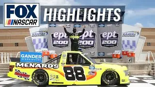 FINAL LAPS: Matt Crafton & Christian Eckes duel it out for win at Kansas | NASCAR ON FOX HIGHLIGHTS
