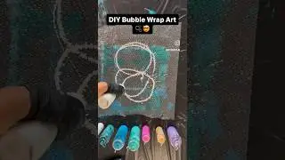 🤯🫧 DIY Bubble Wrap Abstract Art