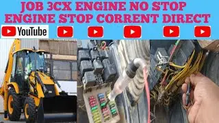 JCB 3CX ENGINE NO STOP || ENGINE SWITCH DIRECT || START ENGINE OFF KAISE KAREN 🤔😴