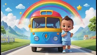 Rainbow Bus Ride | Fun Color Learning & Happy Adventure for Kids | English