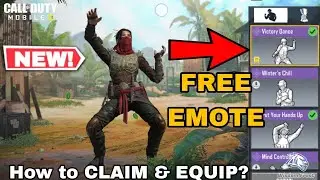 How to Get FREE Victory Dance Emote in Cod Mobile | How to CLAIM & EQUIP