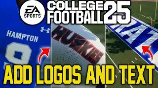 College Football 25: How To Add Logos and Text To Teambuilder Using Photoshop