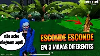 ESCONDE ESCONDE NA FLORESTA, VELHO OESTE E POLO NORTE FREE FIRE #freefire #ff