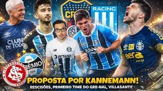  PROPOSTA POR KANNEMANN, RESCISÕES ENCAMINHADAS, MEU TIME DO PRIMEIRO GRE-NAL, RETORNO DE VILLASANTI