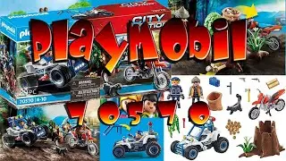 PLAYMOBIL 70570 Policier avec voiturette et voleur moto