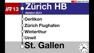 SBB-Ansagen | Begr&uuml;&szlig;ungsansage IR13 nach St. Gallen 
