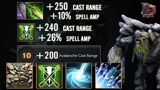 CRAZY CAST RANGE with Avalanche from TINY MAGE build | Ability Draft