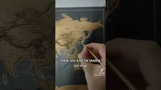 Scratching off Japan on our special traveler scratch off map. link in bio. #travel #map #japan