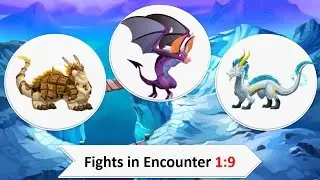 Dragon City Heroic Races High Comet Fights in Encounter 1:9 Chocolate, Bat And Mirage Dragon
