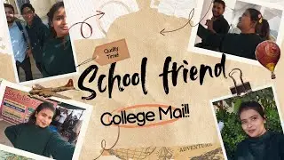 I meet my school friends in college 😍 IFTM University Moradabad||pratikshasaini||2025