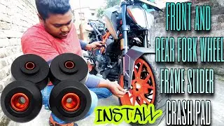 KTM DUKE 250 FRAME SLIDER CRASH PAD INSTALL 🔥🔥🔥🔥🔥