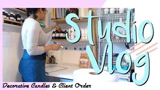 Etsy Shop Studio Vlog | Decorative Candles and Wholesale Order
