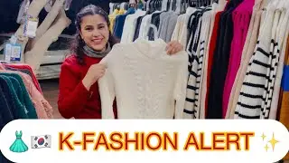 🇰🇷 Brahmaputra Market Noida | Korean Winter Fashion Vlog | Street Food & Winter Clothes | 2025💫