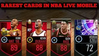 Top 10 Rarest cards on nba live mobile season 1