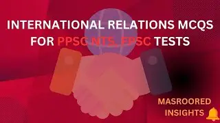 international relations mcqs in hindi urdu for #nts #ppsc #fpsc and competitive exams | #IR #mcqs