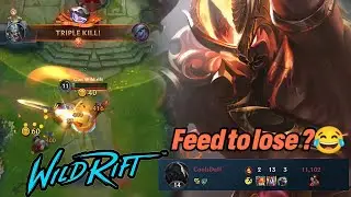 Wild Rift sion feed to lose ?- Tryndamere vs sion baron lane season 12