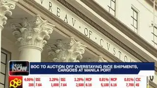 Customs to auction off rice, appliances, toys