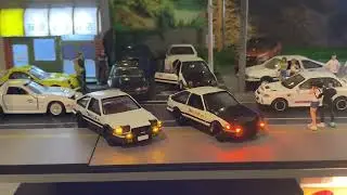 Tomica 1:64 Scale Initial D AE86 Trueno #145 vs Premium Steering Set