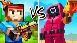 Dude Theft Wars VS Pixel Gun 3D All Weapons Full Unlocked Android Gameplay - Survival androidTV