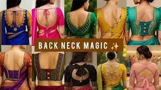 💯 Aage Simple Peeche Killer😍Latest Back Neck Blouse Designs 2026/ 80+Latest Blouse Back Neck Design 