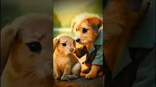 The Kindhearted Puppy and the Rabbit's Rescue 🐶💖🐰 #emotionalstory #shortsfeed #poorpuppy #gamtng