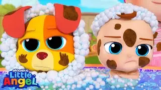 Messy Play Song 🧼 Learn Senses with Little Angel Kids Songs & Nursery Rhymes