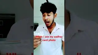 When I see my card photo #shorts #viral #myaadharcard #aadharcardphoto