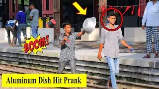 Aluminum Dish Hit Prank on Public | New Funny Prank Videos | 2 Minute Fun