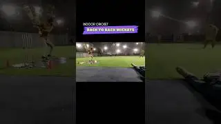 Back to Back Wickets | Indoor Cricket Highlights #cricket #foryou #foryou #foryourpage #shorts
