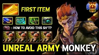 UNREAL SOLDIERS WUKONG Carry Monkey King With Radiance + Aghs Scepter Build 7.40b Dota 2